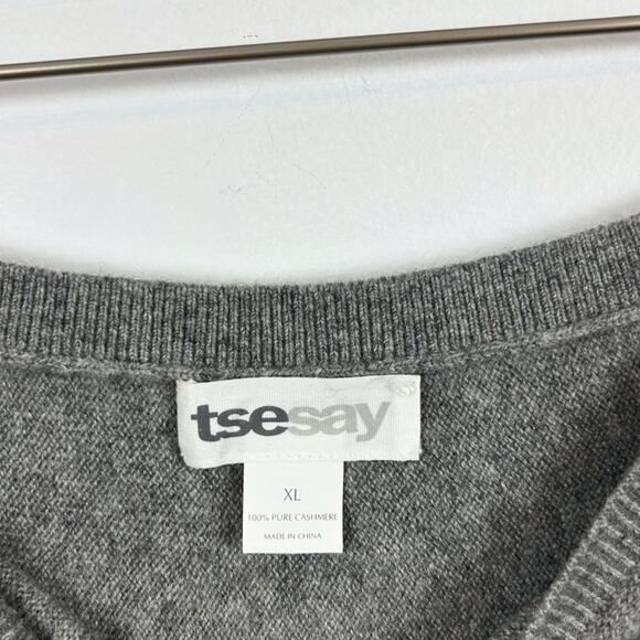 tsesay Grey 100% Cashmere A-Line Skirt Size X-Large - Picture 2 of 3